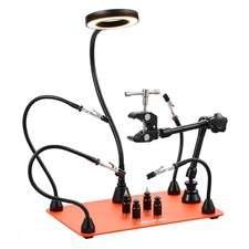 VEVOR Magnetic Helping Hands Soldering Station 3X Magnifying Lamp Air Gun Holder