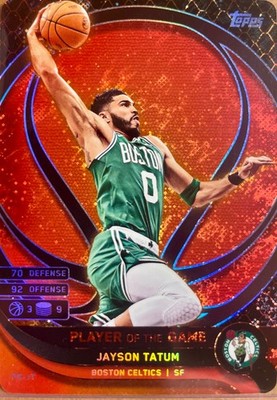 JAYSON TATUM PLAYER OF THE GAME - 2025 TOPPS CHINA MATCH ATTAX #PG-JT
