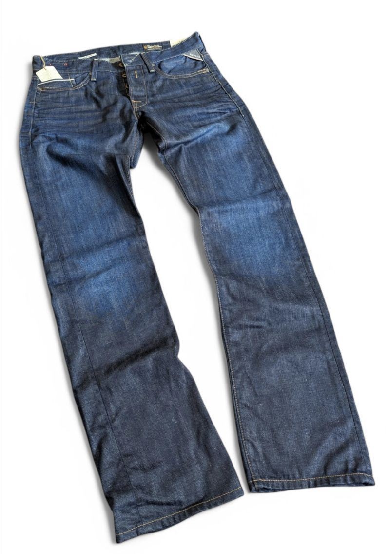 REPLAY WAITOM Denim Jeans Red-Line Selvedge Details 12.5 OZ REPLAY WAITOM Denim Jeans Red-Line Selvedge Details 12.5 OZ