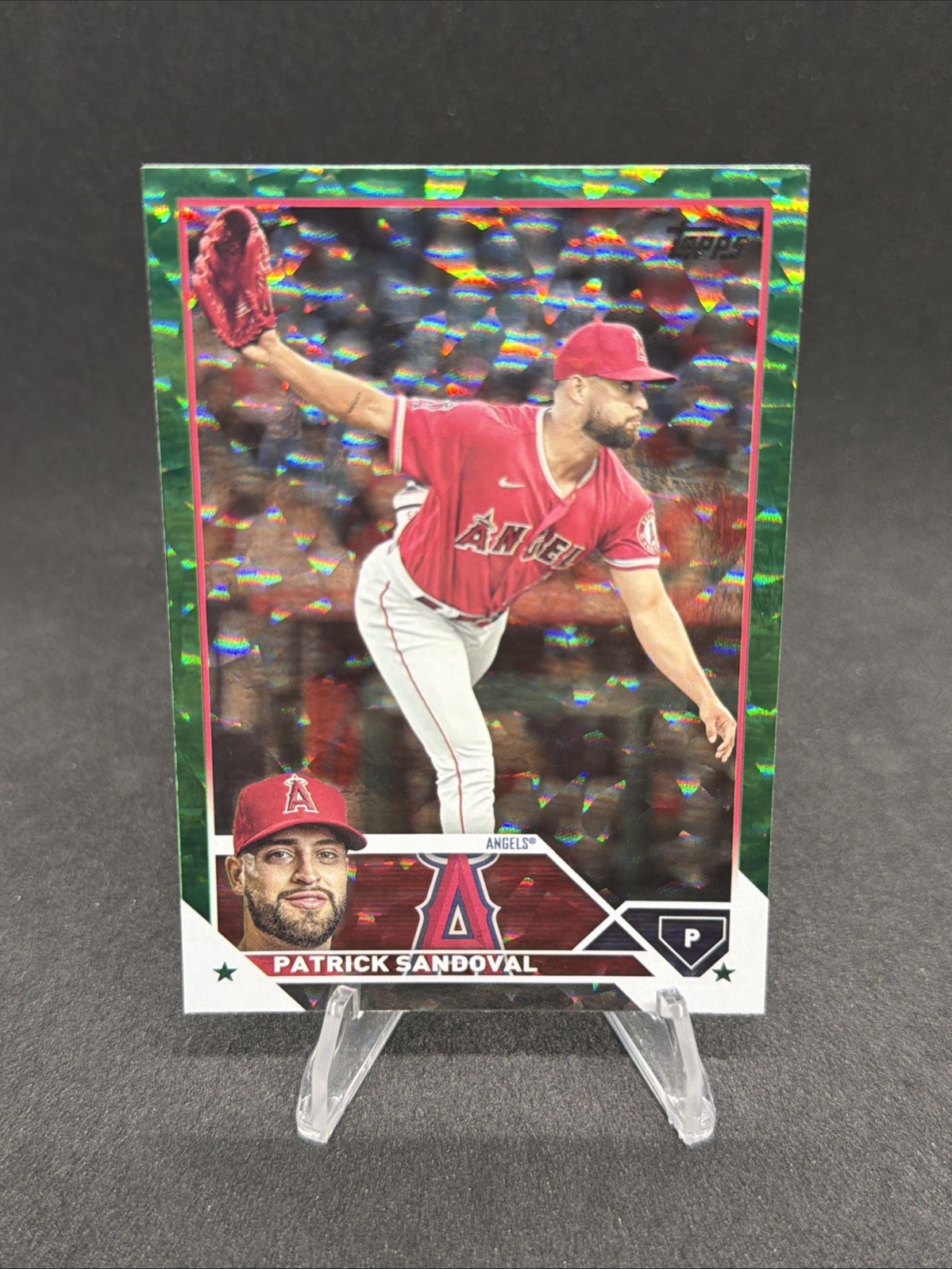 2023 Topps #327 Patrick Sandoval Green Foil #/499