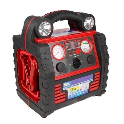 STREETWIZE 6 IN 1 TRAGBARES POWER PACK STARTHILFE AUTO BATTERIE LADEGERÄT LUFTPUMPE