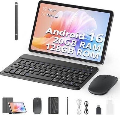 Tablet mit Tastatur und Stift 10 Zoll Android 16 (Modell 2026), Unisoc T7250,