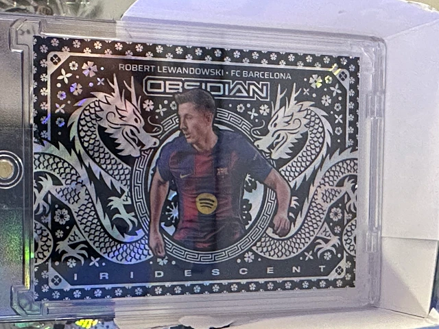 Panini Obsidian Soccer 2023-24 Robert Lewandowski FC Barcelona Iridescent #4