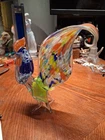 Vintage Murano Style Hand Blown Glass Rooster 8.5" Good Condition
