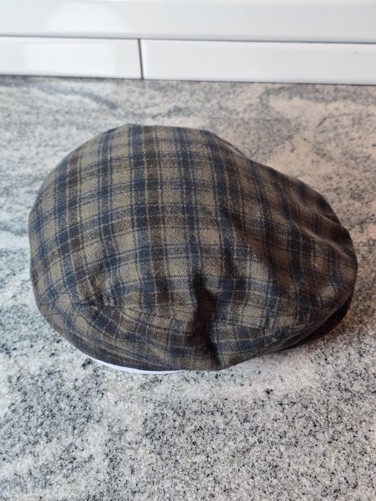 VTG Pendleton Plaid Hat Flat Cap Fitted Mens 7 Br… - image 4