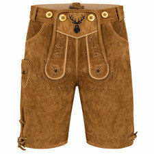 PAULGOS Kids Trachten Lederhosen Short - KK2 - Genuine Leather - Size 86 - 164