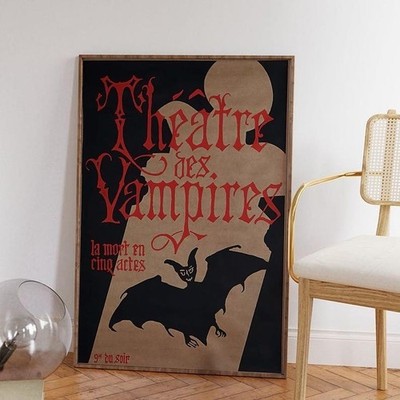 Interview with a Vampire Theatre Des Vampires Movie Poster, Home Decor