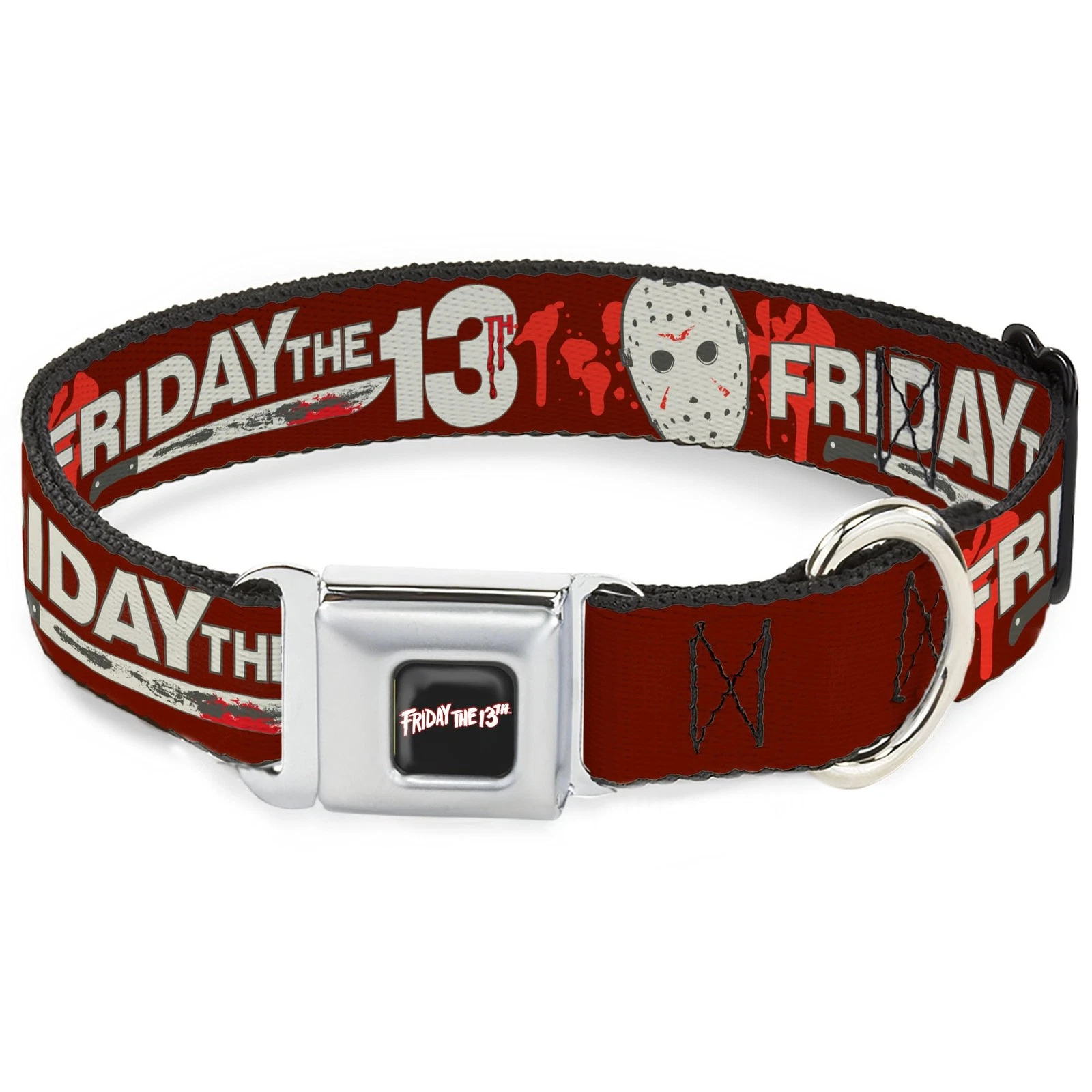 Warner Bros. Horror Movies Pet Collar, Dog Collar Metal Seatbelt Buckle, Friday