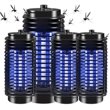1-4PCS Electric Mosquito Insect Zapper Fly Bug Killer Trap LED Lamp Pest Control
