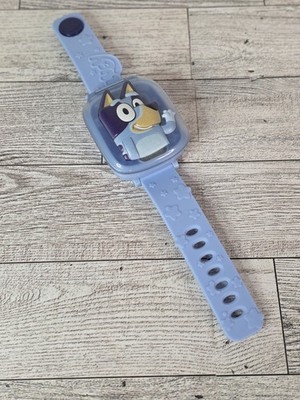 VTech Bluey Kids Talking Interactive Watch Blue Silicone Band 2022 Works!