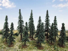 JTT Scenery 92037 Super scenic Trees | HO scale | 3" to 5" | 12 pack