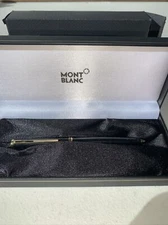 Vintage MONTBLANC Black / Gold lever mechanism Ballpoint pen Germany Box