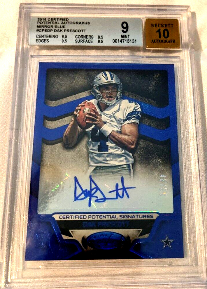 Dak Prescott Panini Certified Potential Mirror Signatures #CPSDP Blue