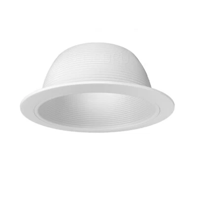 PROCURU [48-Pack] 6" Inch Ceiling Recessed Can Light Baffle Trim Cover, White