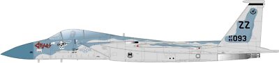 New PLATZ AC-89 1/72 USAF F-15C EAGLE 44th EFS 'Vampire Bats' Plastic Model