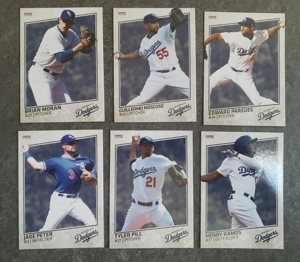 2018 Oklahoma City Dodgers SINGLE CARDS from Team Card Set - CHOOSE YOUR PLAYER - Image 3 of 4
