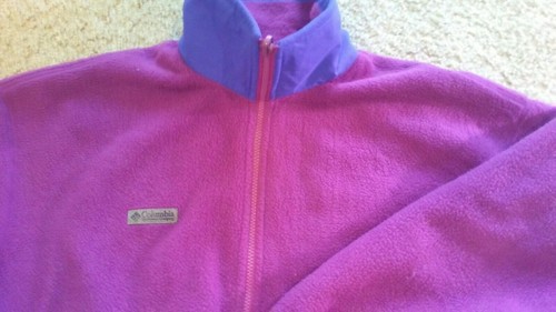 Vintage Damen große Columbia pflaume lila Farbblock Radial Jacke Größe USA - Bild 3 von 6