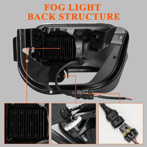 2pcs LED Fog Lights for Dodge Ram 2500 3500 2010 2011 2012 2013 2014 2015 2016 - Picture 7 of 8