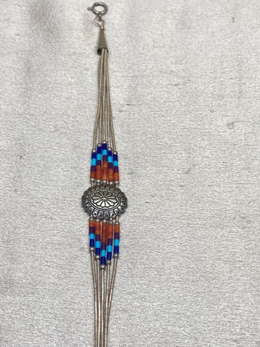 EDF Sterling Liquid Silver Bead Blossom Bracelet 7.25" Vintage - Picture 13 of 16
