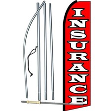 Insurance Red Swooper Flag Kit