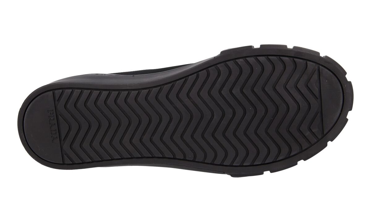 PRADA CASSETTA WHEEL HIGH-TOP SNEAKERS SHOES BLACK NYLON US PRADA CASSETTA WHEEL HIGH-TOP SNEAKERS SHOES BLACK NYLON US