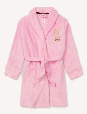 Wicked Justice Girls Robe Pajamas Size 5- 18 XL Pink Glinda Elphaba Bathrobe NWT
