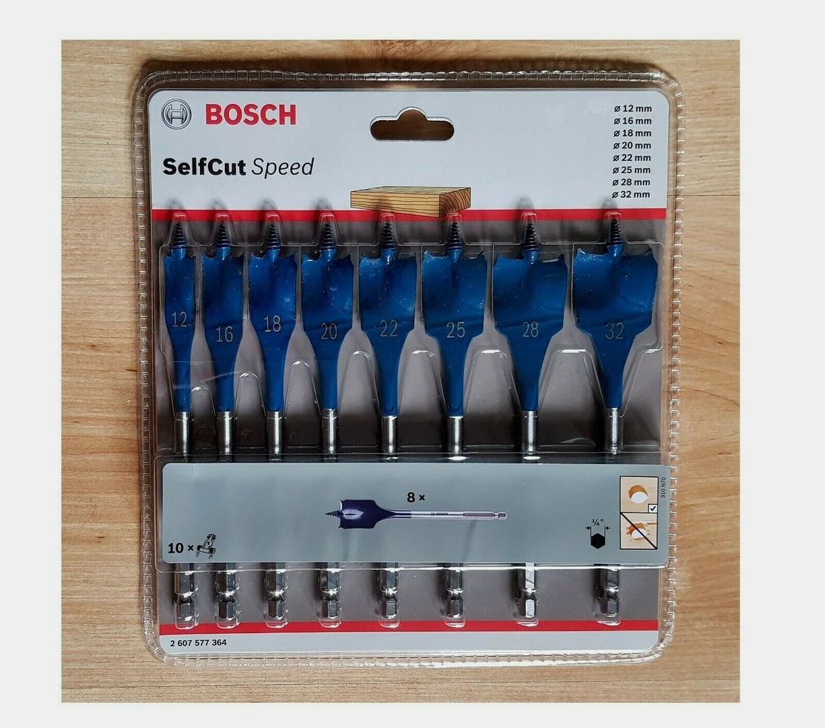 Bosch selfcut speed flat wood drill bit set sale