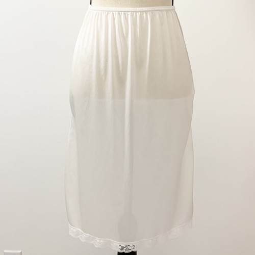 Vintage Mel-Lin 100% Nylon Half Slip Size S Ivory