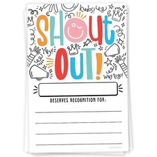 m h invites Doodle Shout Out Cards For Teachers, Students, Employees, Office ...