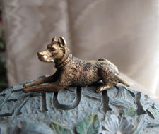 VIENNA BRONZE GREATDANE MINIATURE SCULPTURE, Antique