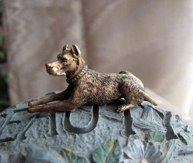 VIENNA BRONZE GREATDANE MINIATURE SCULPTURE, Antique