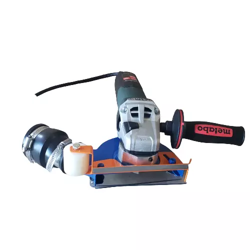 Handheld Concrete Saw With Dust Shroud Vacuum Attachment 5