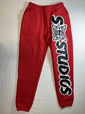 Stain Bandz Studios Red Sweatpants Size Medium NEW