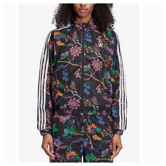 Adidas Women s Poisonous Reversible Garden Mesh Floral Jacket