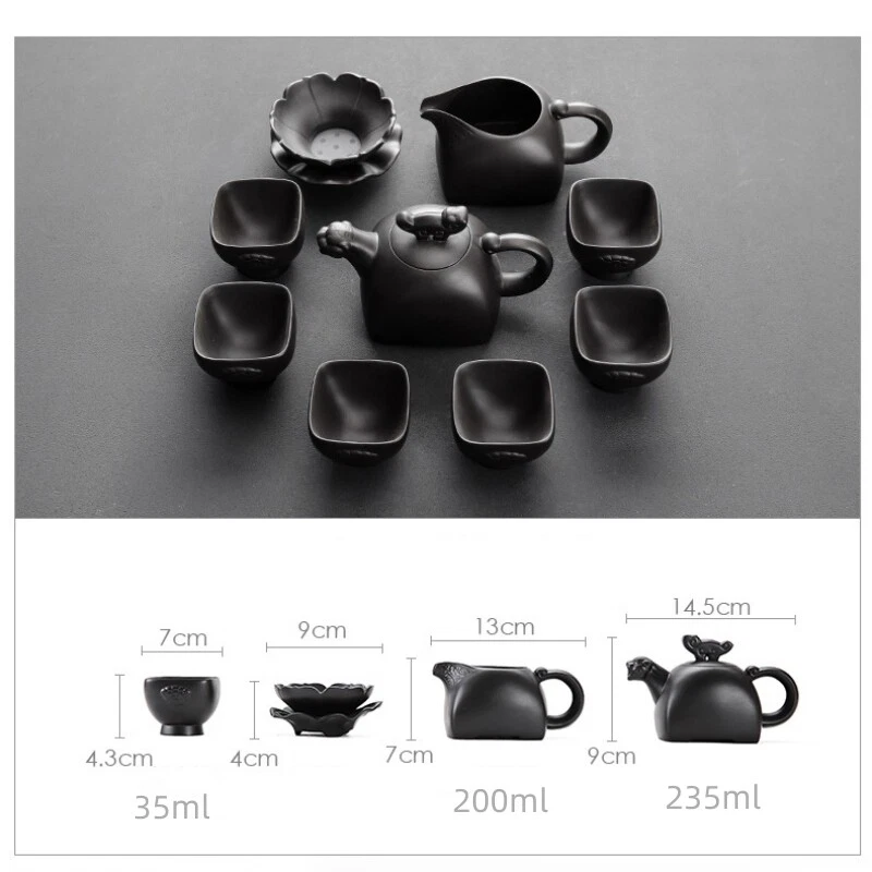 Полный чайный набор True Yixing Zisha чайник кувшин соответствующий чай чашка фильтр сетка - Изображение 4 из 4