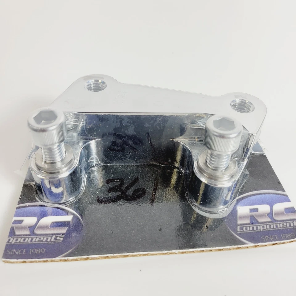 RC Components Caliper Mount - Front Left - Chrome - 13" Harley Touring 2000-2007 - Image 2 of 4