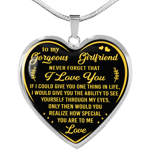 To My Gorgeous Girlfriend Necklace 