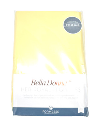 Formesse Bella Donna Royal Highness Alto Box Spring Fitted Sheet Yellow 140x220