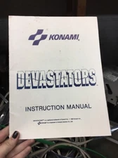 Konami DEVASTATORS Arcade Video Game Manual - good used original