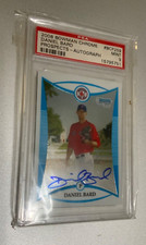 2008 Bowman Chrome Prospects Auto Daniel Bard #BCP259 Rookie Auto RC