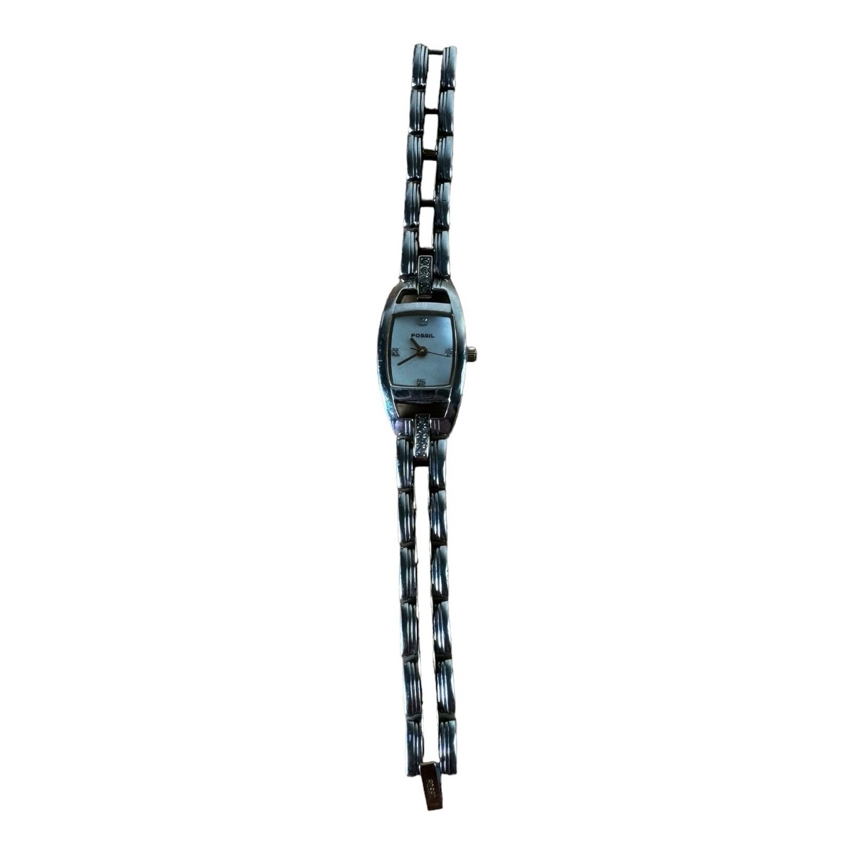 Fossil ladies two-tone cocktail watch NEW BATTERY Fossil Women PR-5153 Fashion Diamond Accent Two Tone Quartz  main image 4