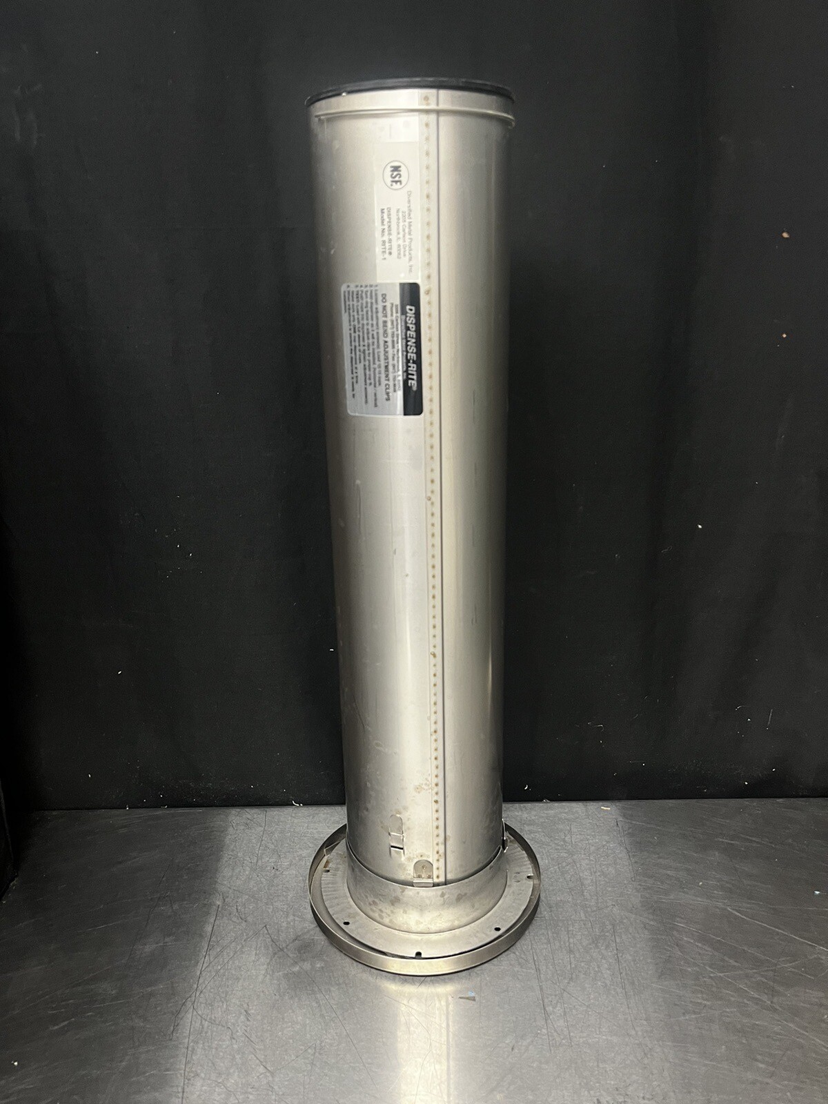 Dispense-Rite  Cup Dispenser, Drop In, All Cup Types - RITE-1 - 2.625 to 4.625