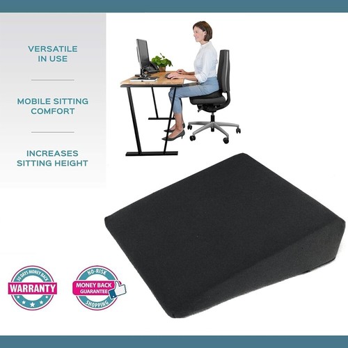 Orthopaedic Wedge Cushion 11 Degree Seat Durable Foam Pad Water-Resistant Cover - Picture 9 of 54