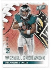 2016 Panini Black Friday Wendell Smallwood Rookie Card 454/499. rookie card picture