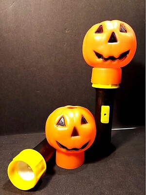 Jack-O-Lantern Pumpkin Flashlight Blow Mold SET/ 2. ''C'' Batteries NOT included.