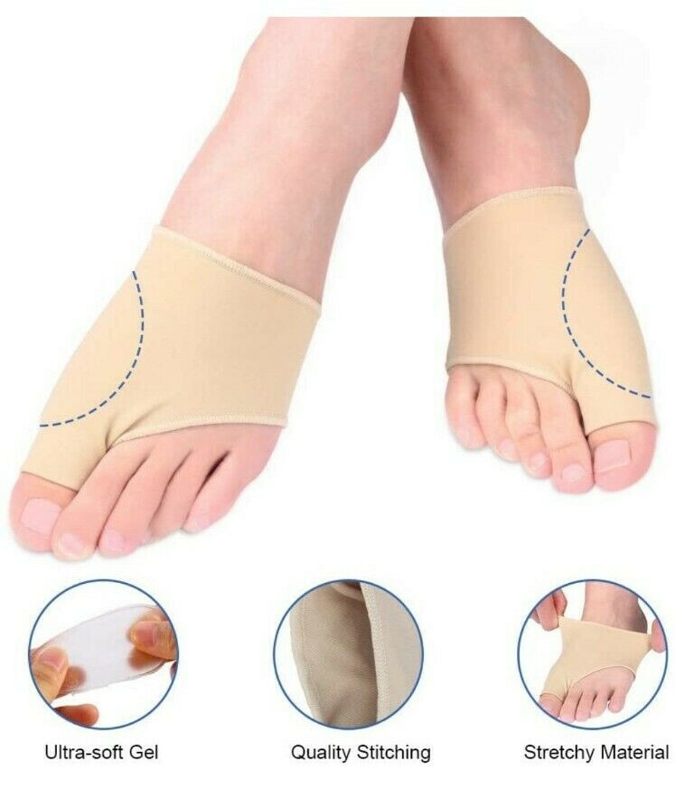 2x Silikon Bandagen Hallux Valgus Hammerzeh Gel Bandage Fußbandage