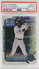 Kahlil Watson🔥SP/299🔥SPECKLE REFRACTOR🔥2022 BOWMAN CHROME #BCP3 **PSA 10