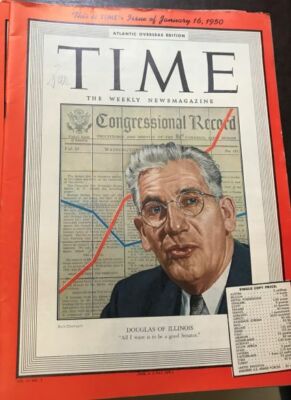 Magazin:TIME Atlantic Overseas Edition PAUL H. DOUGLAS OF ILLINOIS - 16. Januar 1950