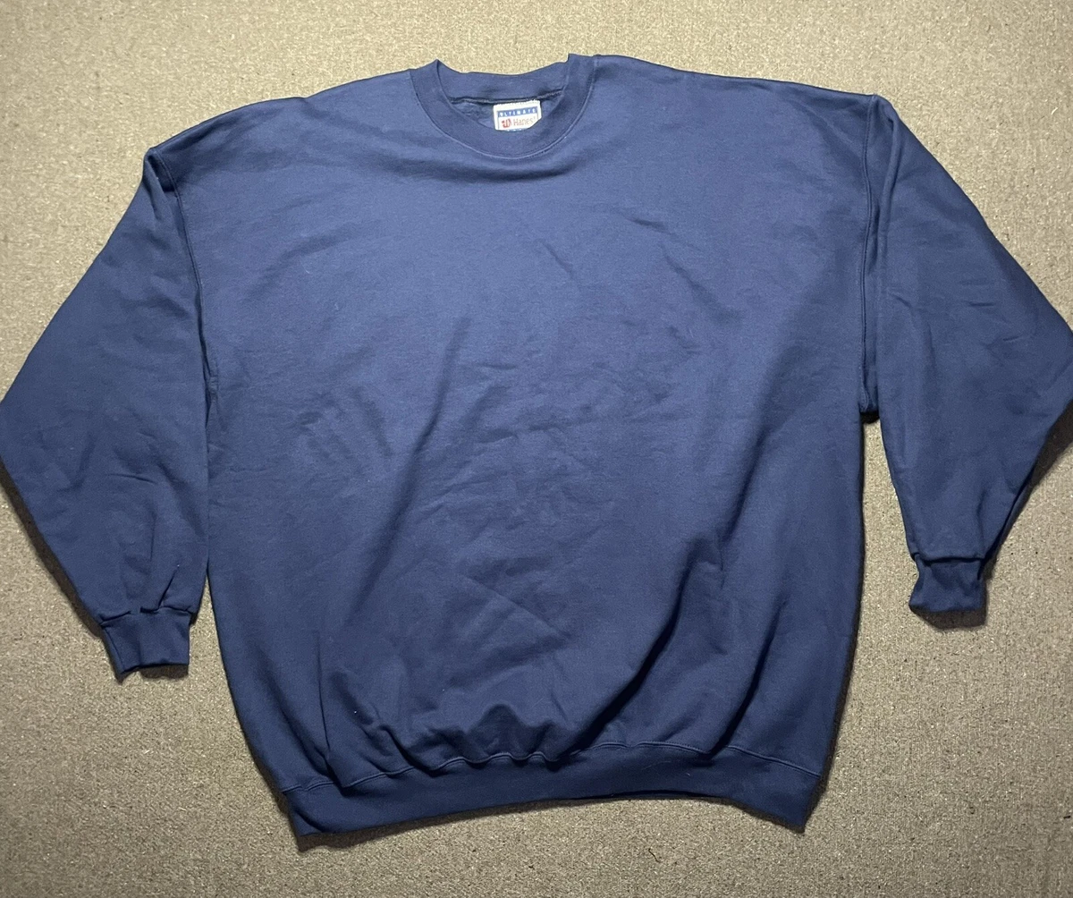 Hanes navy online sweatshirt