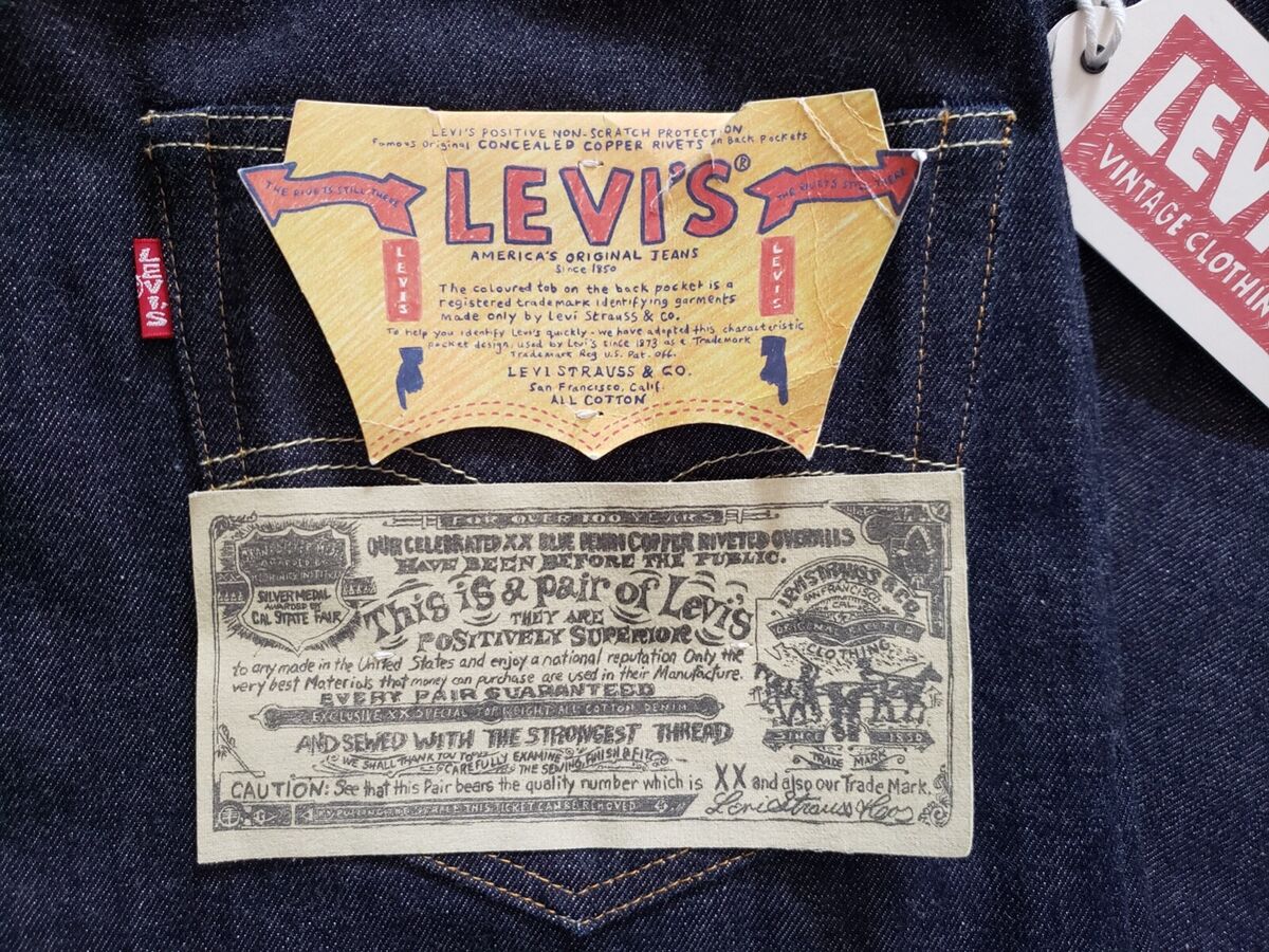 HAND-DRAWN LEVI'S VINTAGE CLOTHING 1955 501 xx LVC Selvedge HAND-DRAWN LEVI'S VINTAGE CLOTHING 1955 501 xx LVC Selvedge